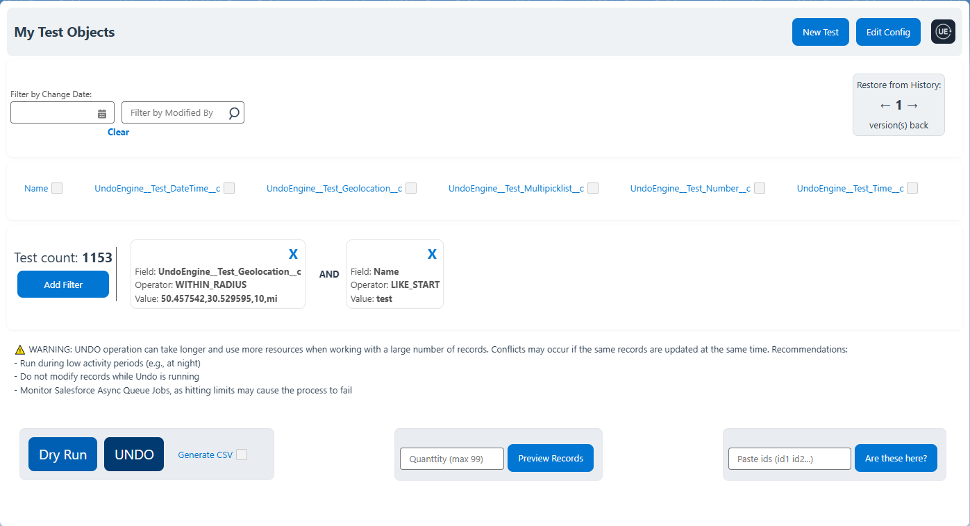 Record History Viewer
